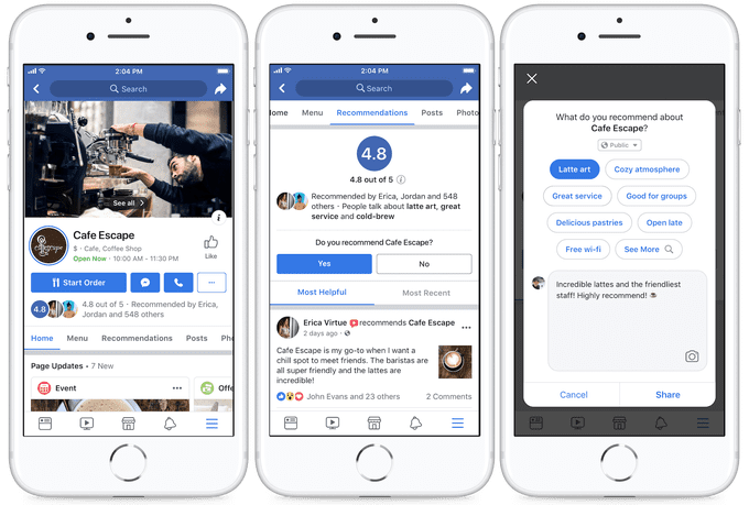 Facebook Business Reviews