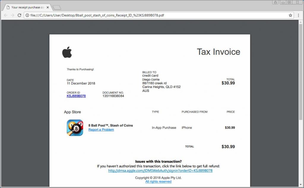 phishing Apple
