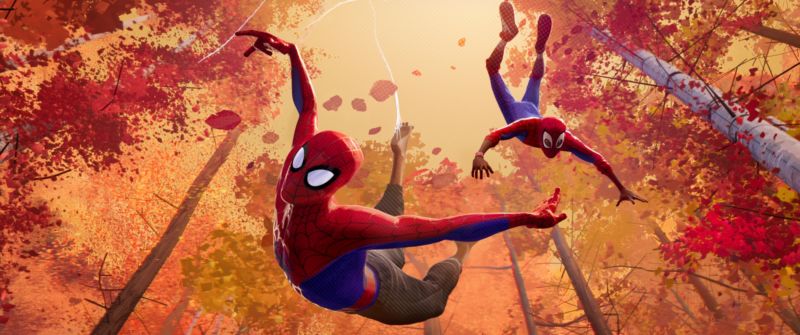 Spider... sweatpants? That's just one of the many weird things you'll find in the hilarious, entertaining <em>Into the Spider-Verse</em>.