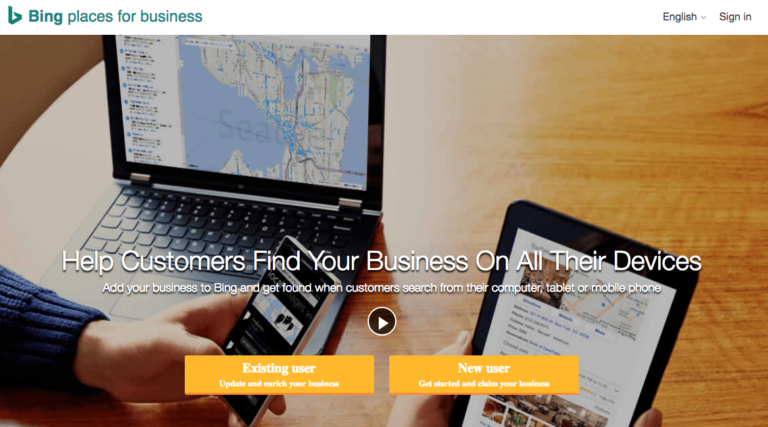 bing places for business