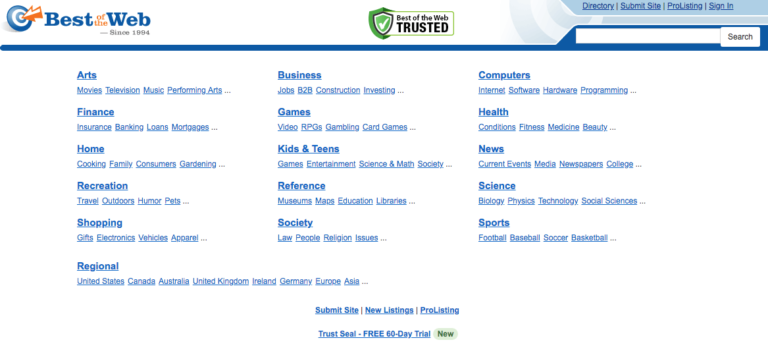 best of the web directory