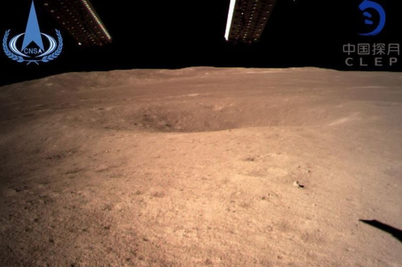 China released this image of the lunar surface taken by the Chang'e-4 spacecraft.