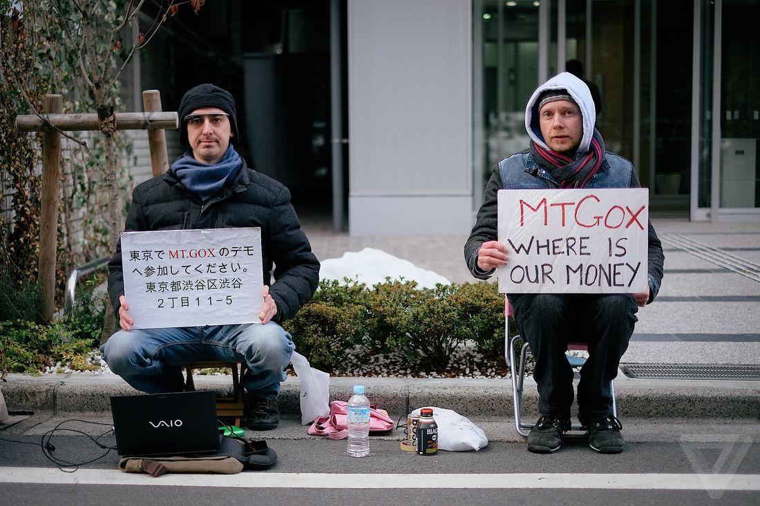 mt gox hq bitcoin protest