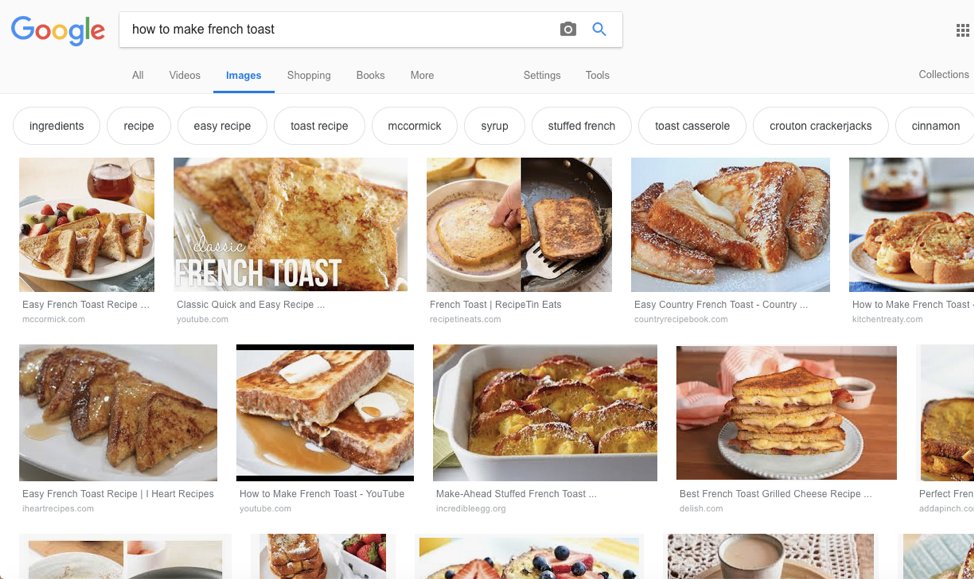 example of image search update 2018