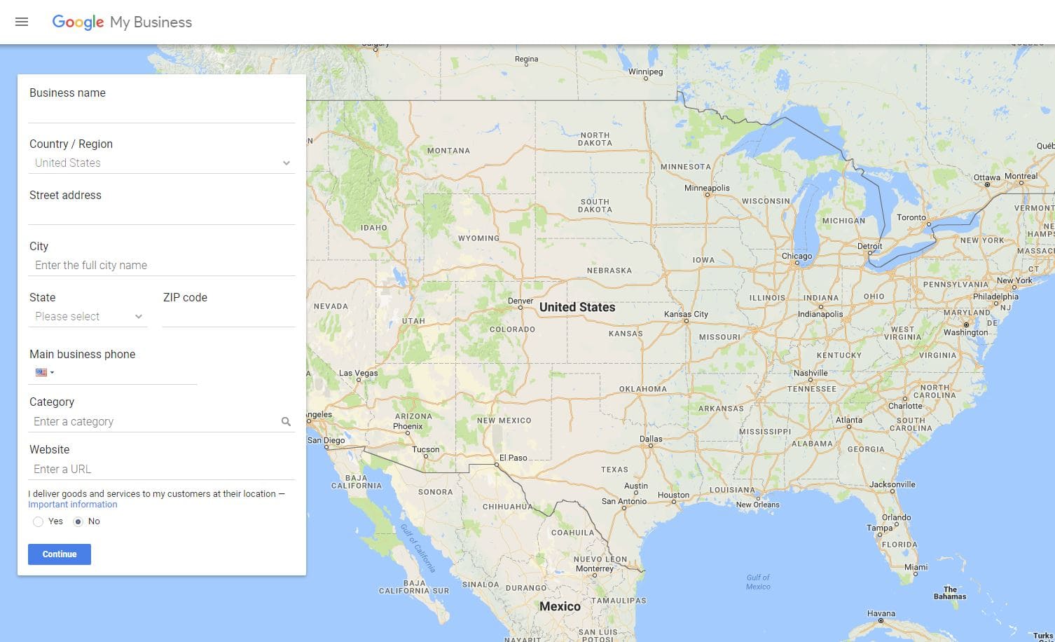 Create or claim your Google My Business listing to help improve your local search visibility and performance.