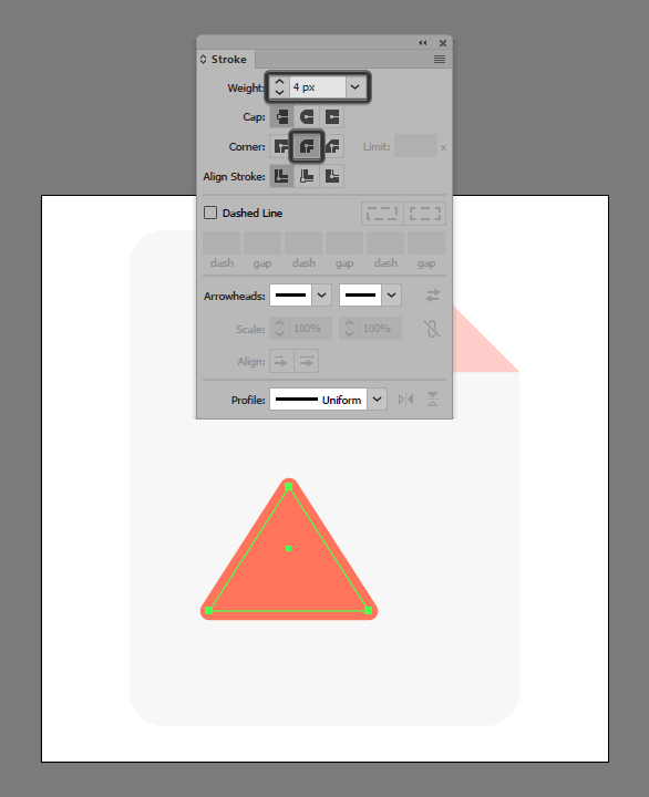 adjust stroke and fill