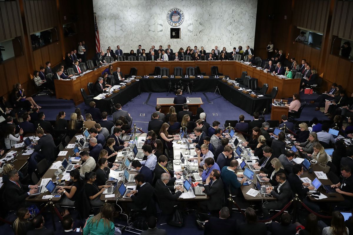 Facebook CEO Mark Zuckerberg Testifies At Joint Senate Commerce/Judiciary Hearing