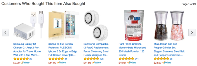 A few of Amazon's suggestions for me.