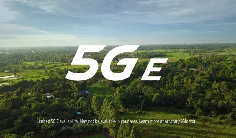 Screenshot from an AT&T commercial showing text that reads,