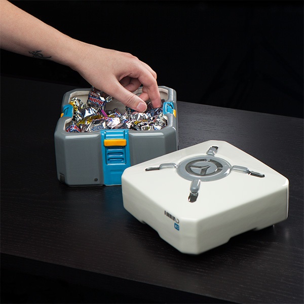 Unlike this ceramic replica, video game loot boxes are not filled with real candy.