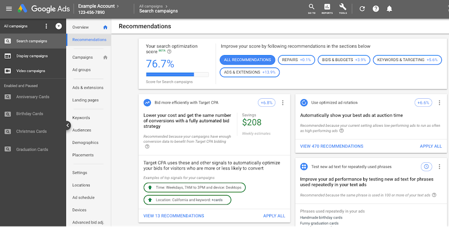 Google’s Best Practices for Improving Your Google Ads Optimization Score