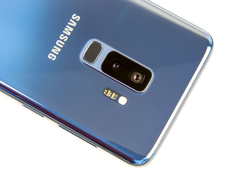 The Galaxy S9 camera camera assembly.