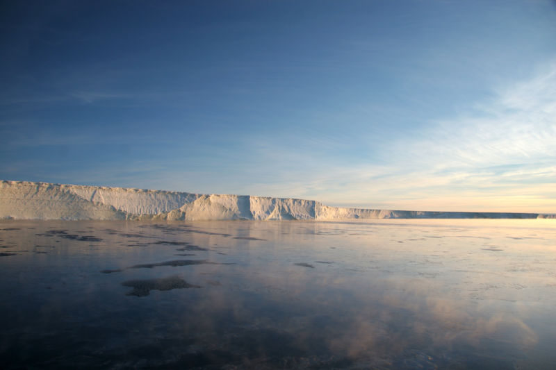 The Stange Ice Shelf in Antarctica.