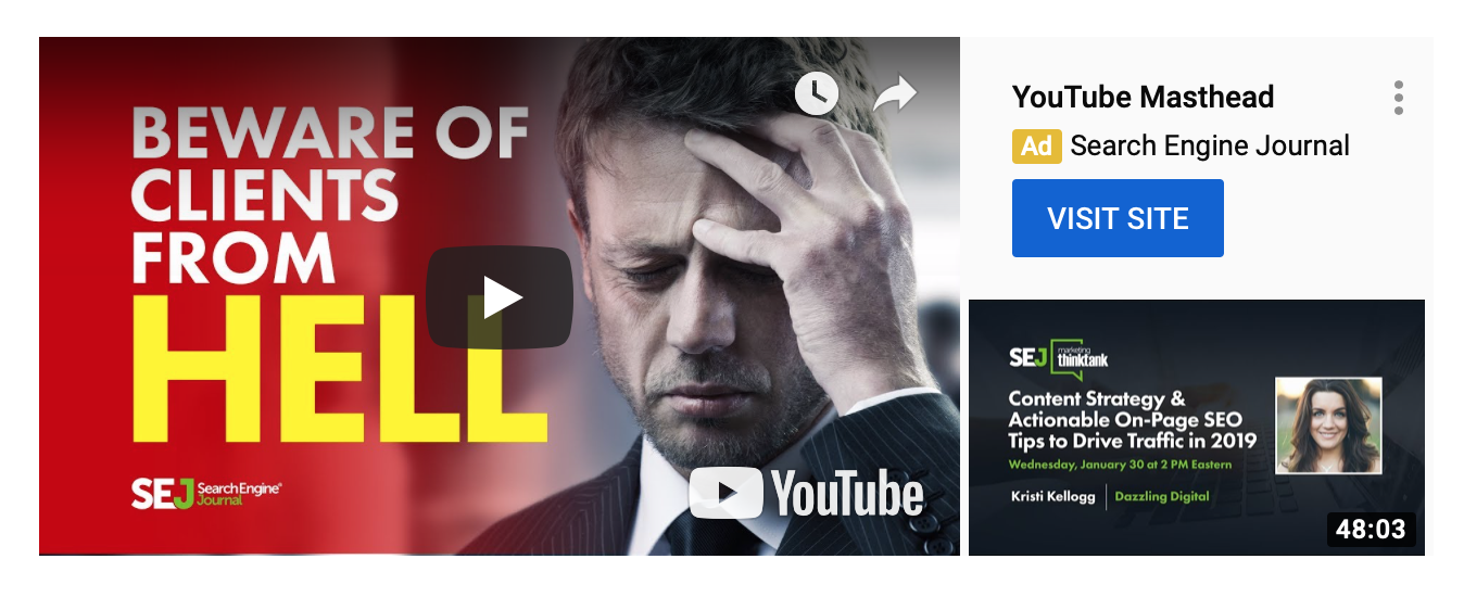 YouTube Introduces More Ways to Buy Masthead Ads