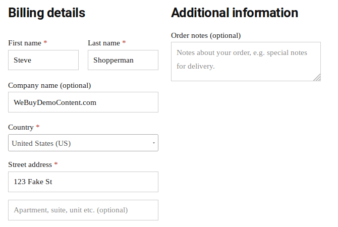 WordPress e-commerce