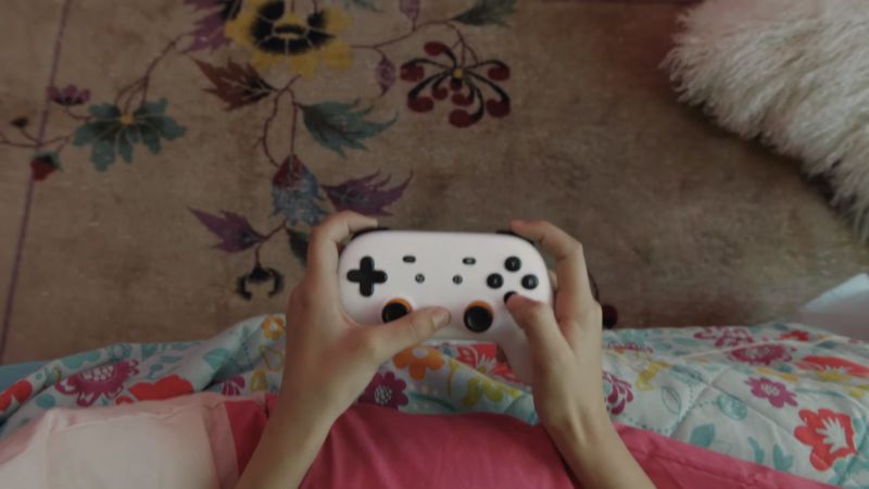 Google Stadia's controller.