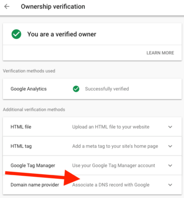 DNS TXT Verification Method