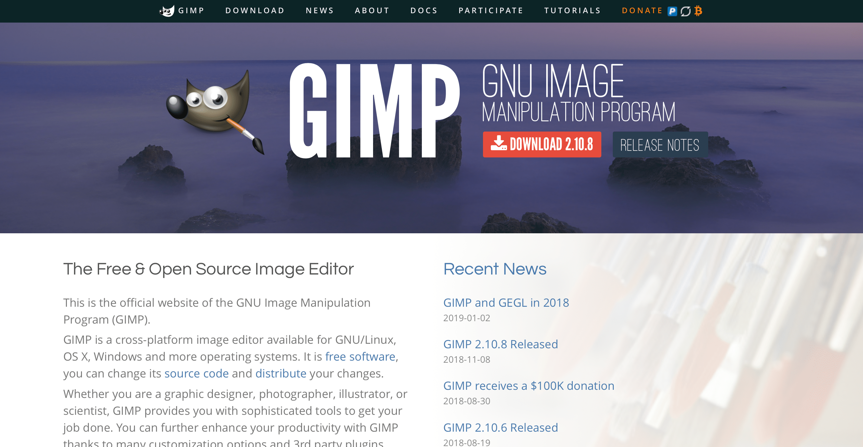 gimp best photo editing software