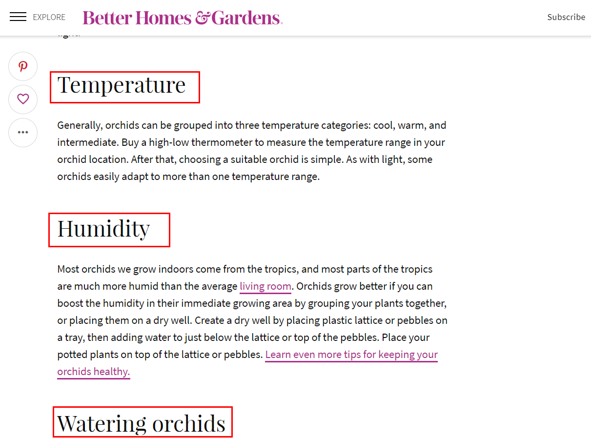 Example of a well-structured, minimalist page.