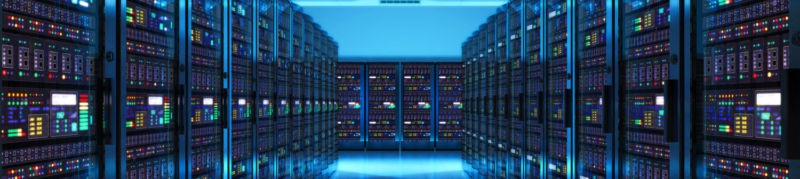 The kinds of Azure server racks that could soon play host to Sony content under a recent cooperation deal.