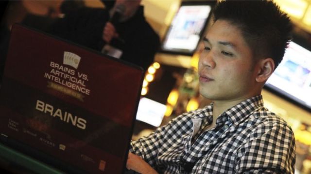 Online poker pro Dong Kim took on an AI program called Claudico in 2015. He lost to an updated program, Libratus, in 2017's rematch event.