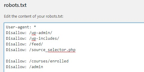 technical seo performance tool for a robots.txt file