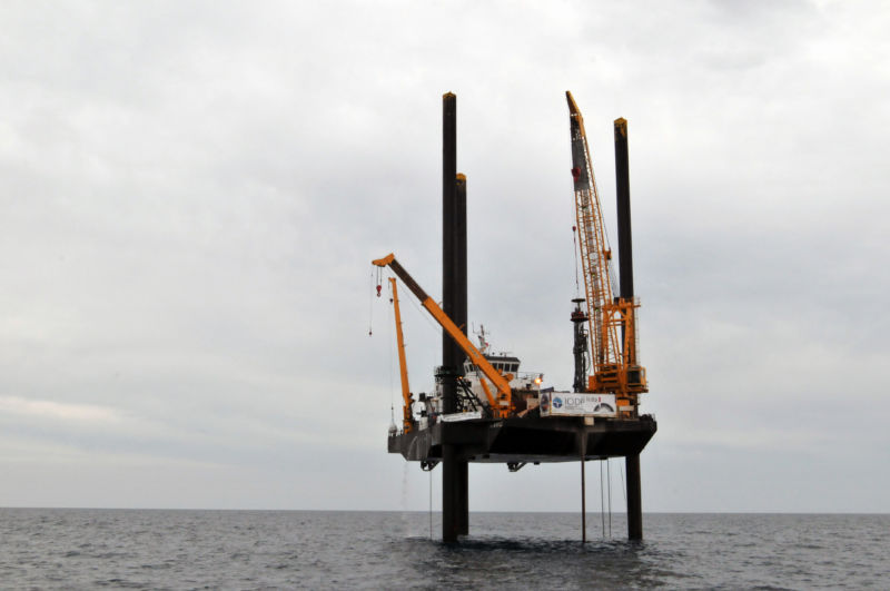 Industrial ocean platform.