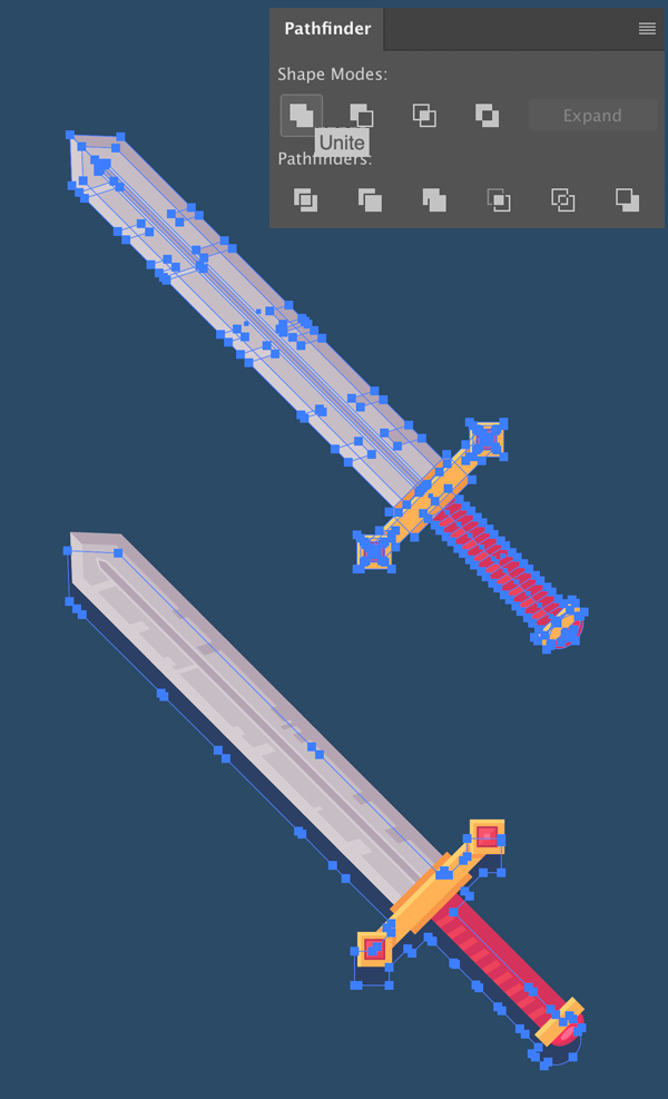 fantasy sword icon shadow