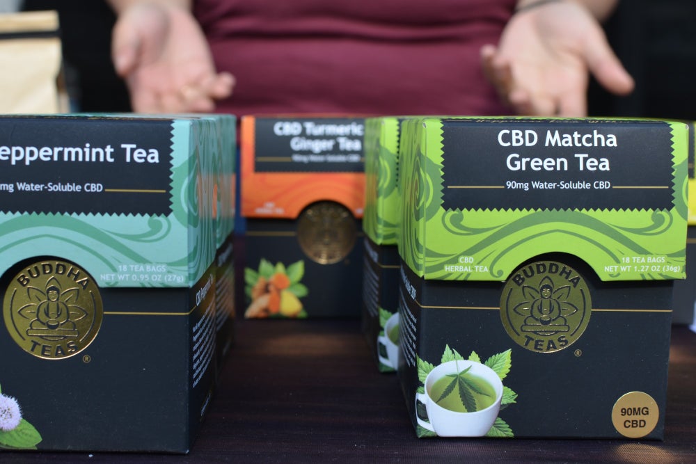 Buddha teas at the CBD Saturday Farmers Market. (Image credit: Lindsey Bartlett/Green Entrepreneur)