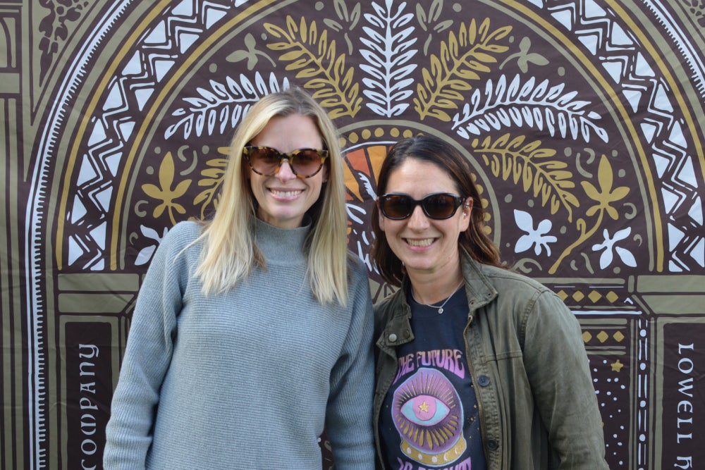 The co-owners of CBD company Reed's Remedies at the CBD Saturday Farmers Market. (Image credit: Lindsey Bartlett/Green Entrepreneur)