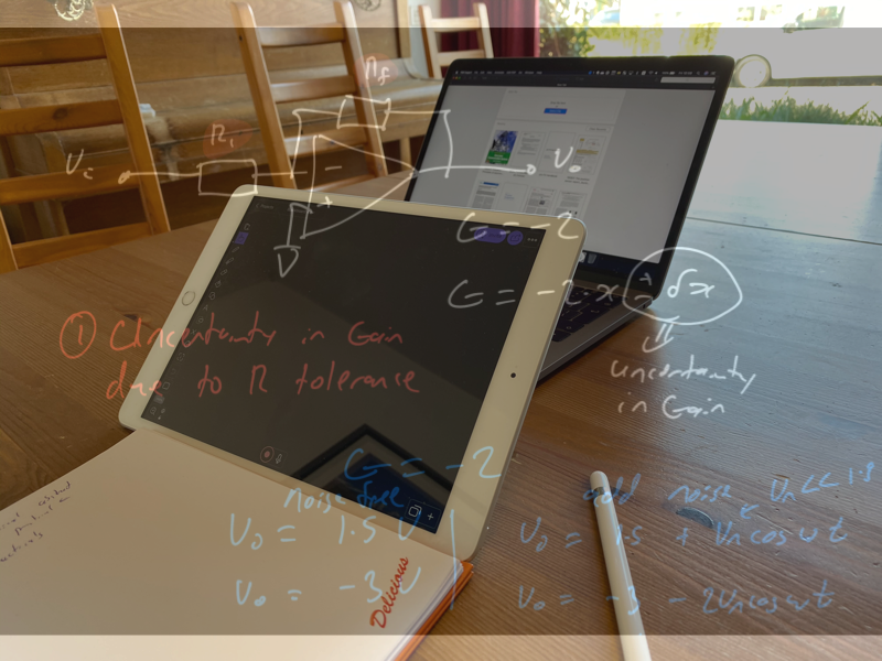 A virtual classroom setup.
