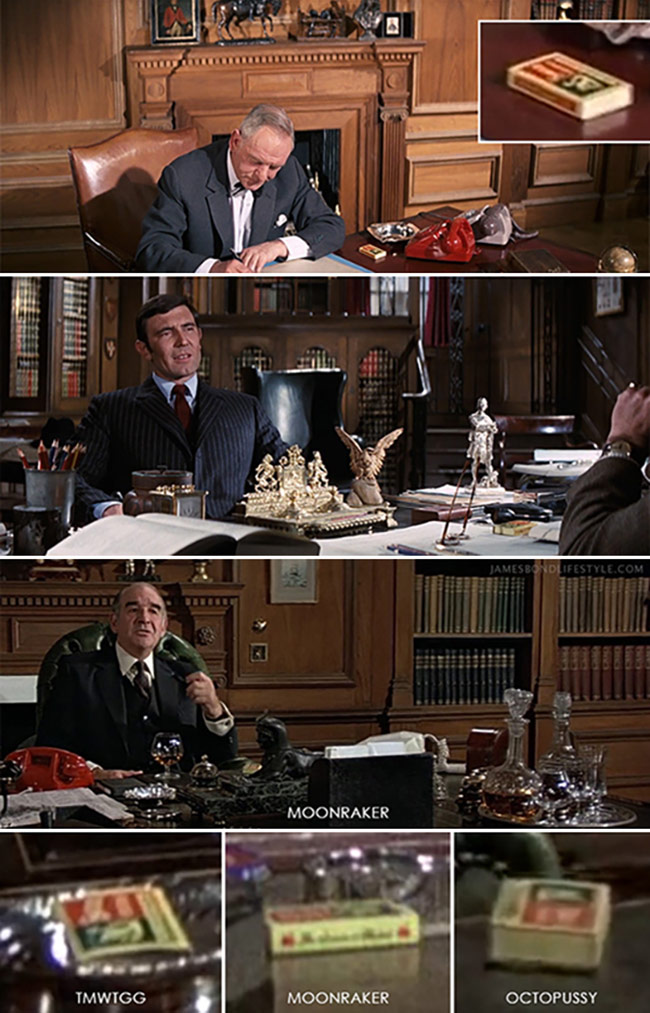 Swan Vestas in James Bond