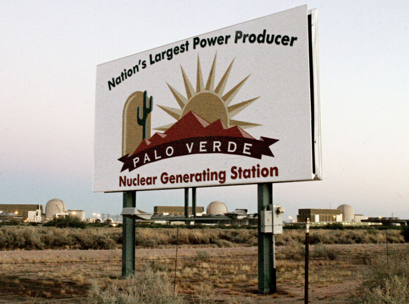 The Palo Verde Nuclear generating plant, the nation's largest nuclear power plant.