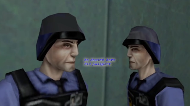 He doesn't have his passport.