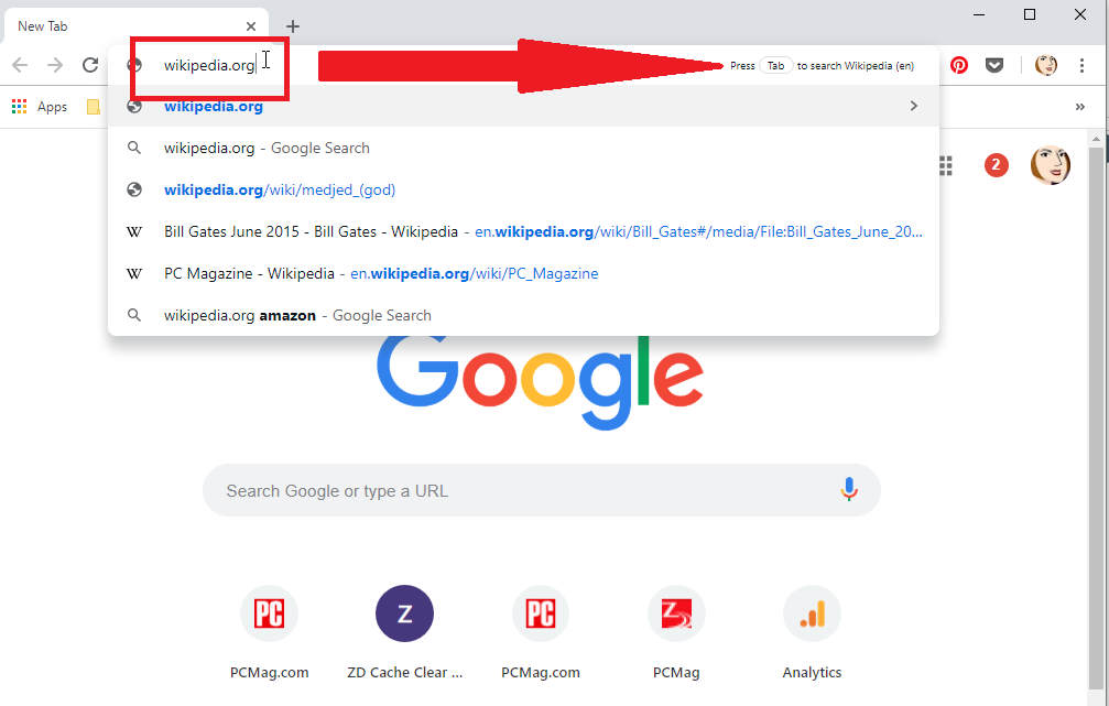 Search Directly Inside Sites With the Omnibox
