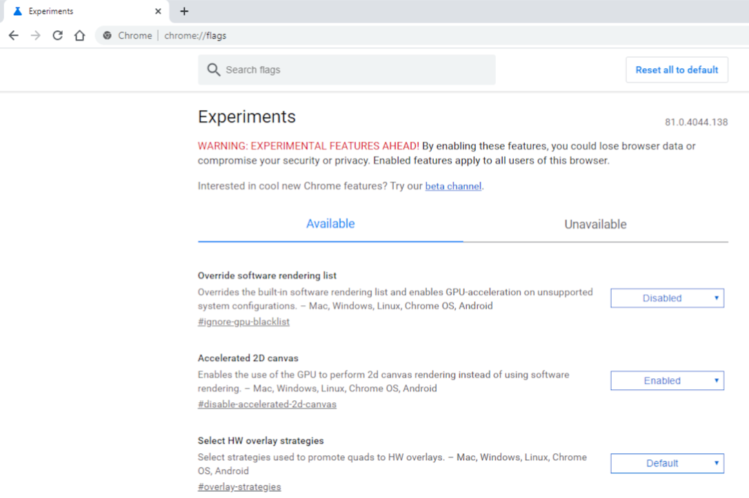 Improve Chrome with Flags
