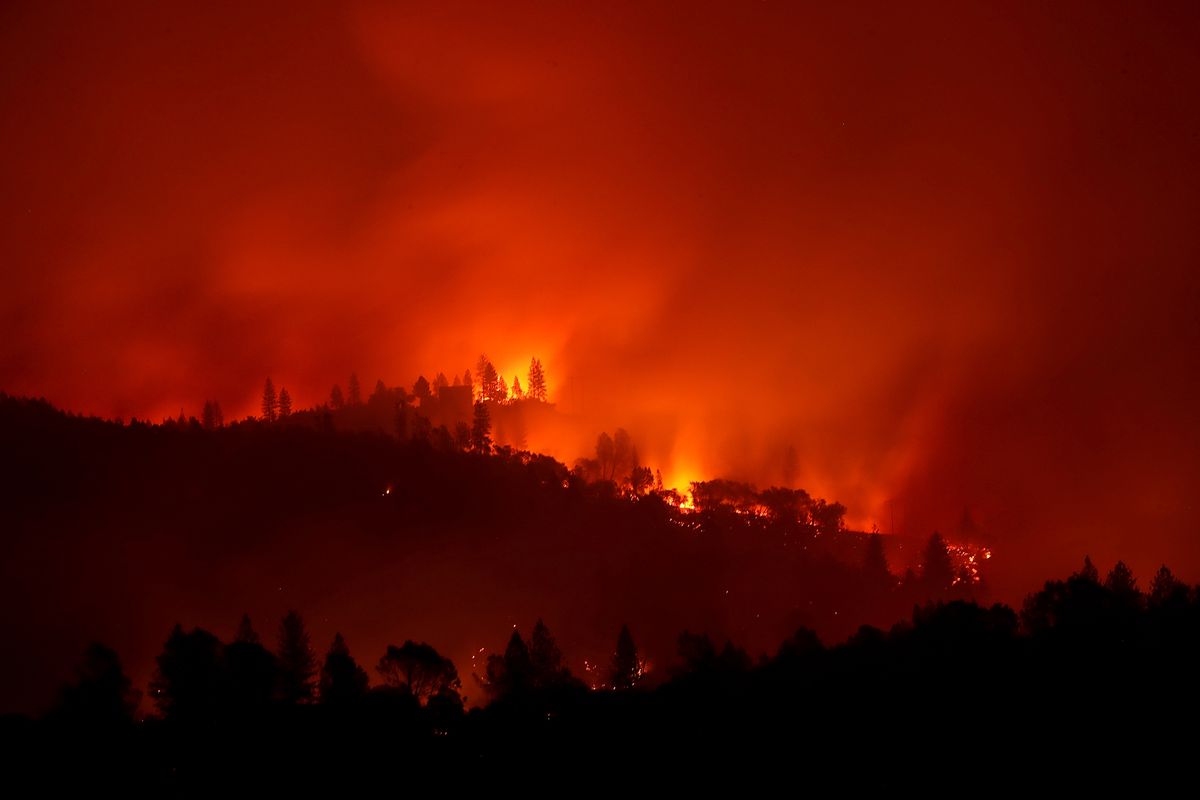 Rapidly-Spreading Wildfire In California’s Butte County Prompts Evacuations