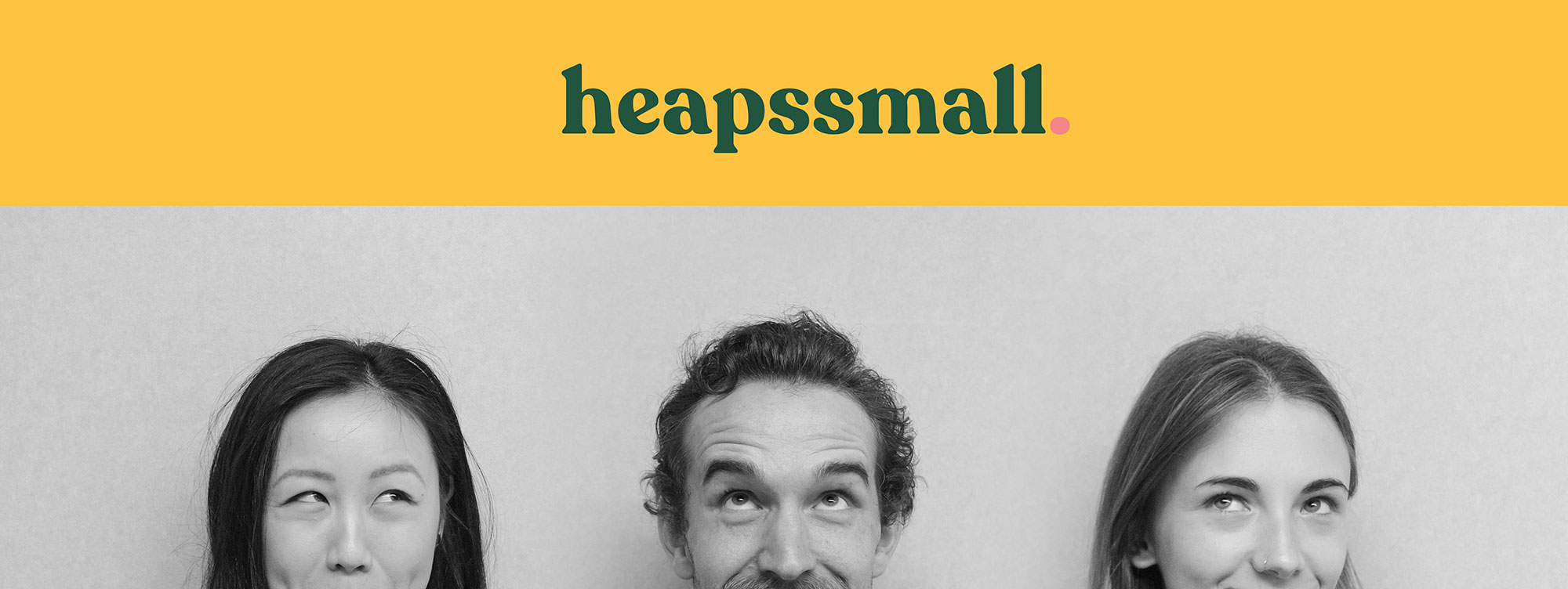 Branded banner for creative studio Heapssmall