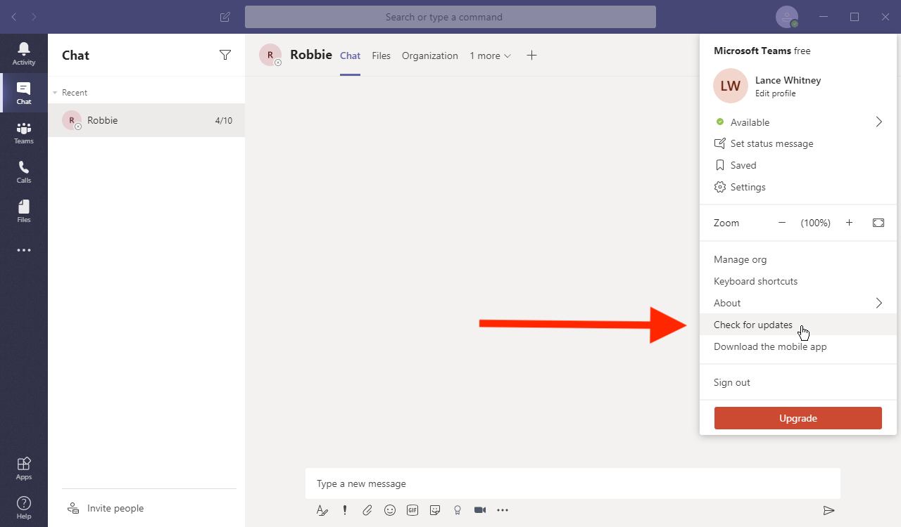 Update Microsoft Teams