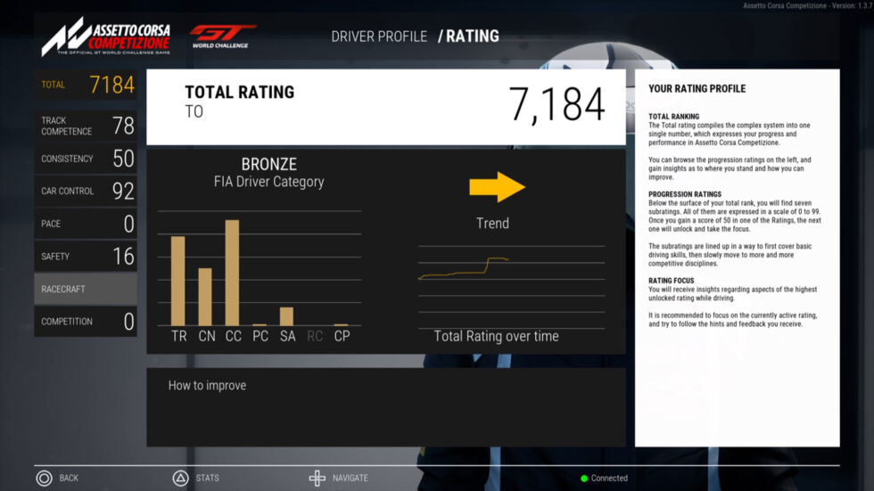 This is what your driver-rating screen looks like.