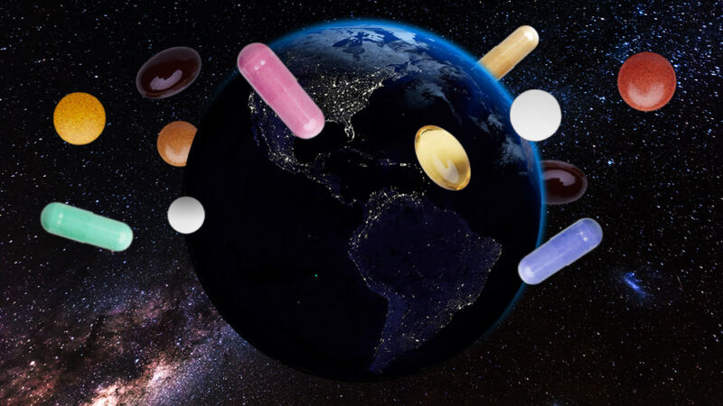 Vicodin, ketamine, and caffeine: The ingredients of a good space pharmacy