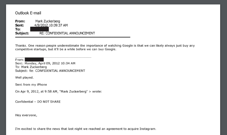 The email