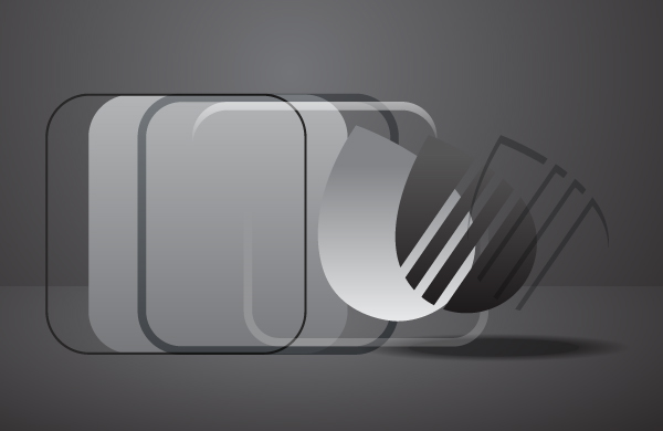 beveled icon vectors