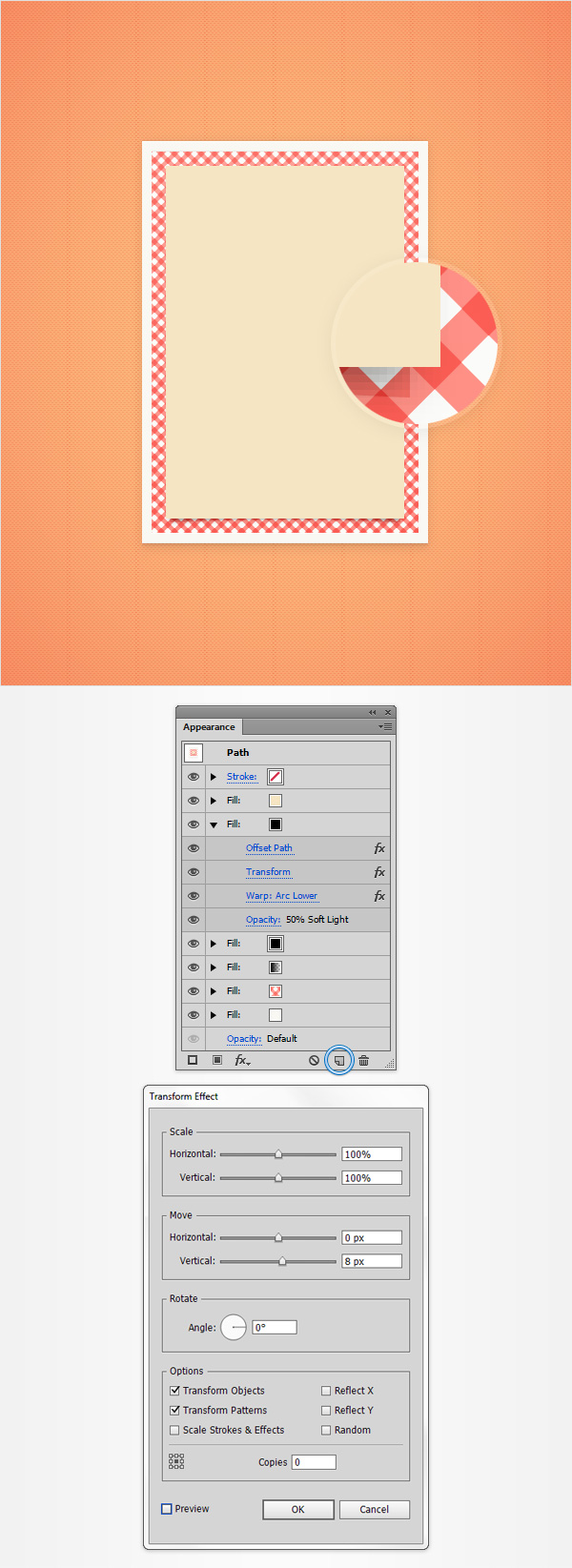 gingham pattern vector