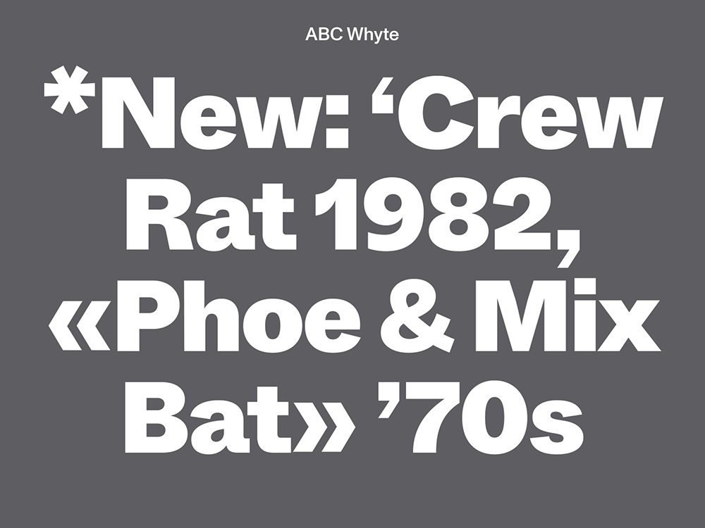 Top 20 Fonts: Whyte