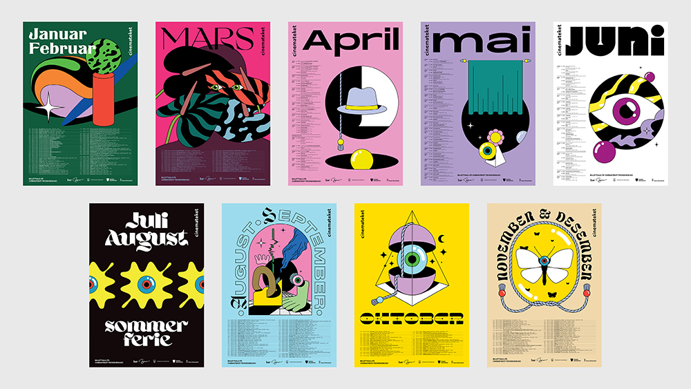 Graphic Design Trends: Hugmun's Posters Series for Cinemateket