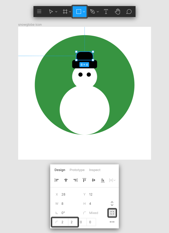 Snow Globe Icon Hat