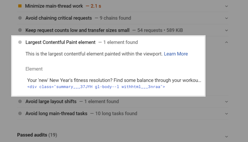 Google Page Speed Insights