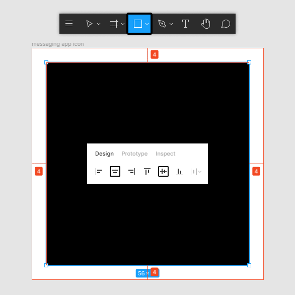 messaging app icon shape 