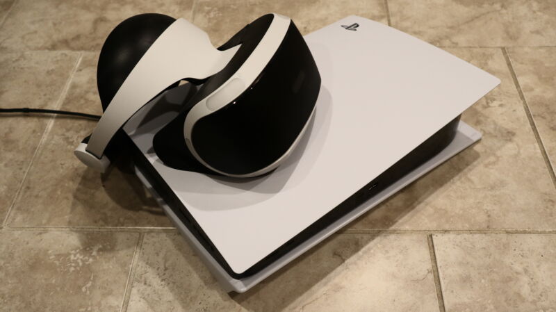 You probably want to put the PlayStation VR headset on your head, not on top of a new PlayStation 5, for an ideal use case. But, hey, you do you.